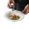 Rock Pattern Ceramic Plate Deep Dish Soup Plate Irregular Salad Bowl Western Dinnerware