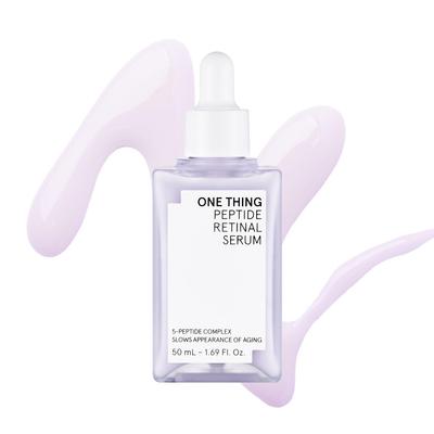 ONE THING Peptide Retinal Serum, 50 ml, für trockene Haut, empfindliche Haut, Peptide Retinal Porenpflege, schlaffe Haut, Festigkeit, Elastizität, Lifting, Hautton, feine Poren