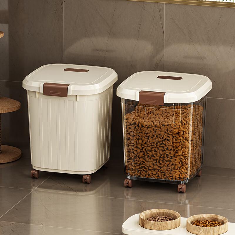 LISM Extra Large Sealed Flip-Top Food Storage Container with Wheels