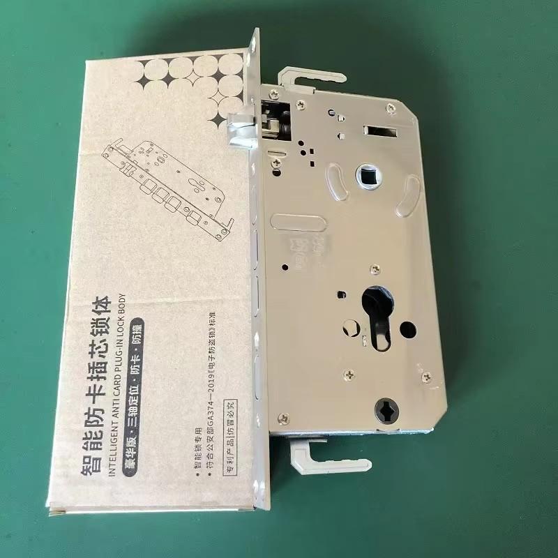 6068 Stainless Steel Mortise Door Lock Body For Fingerprint Smart Door Lock Size 24*240 mm Door Lock Part No