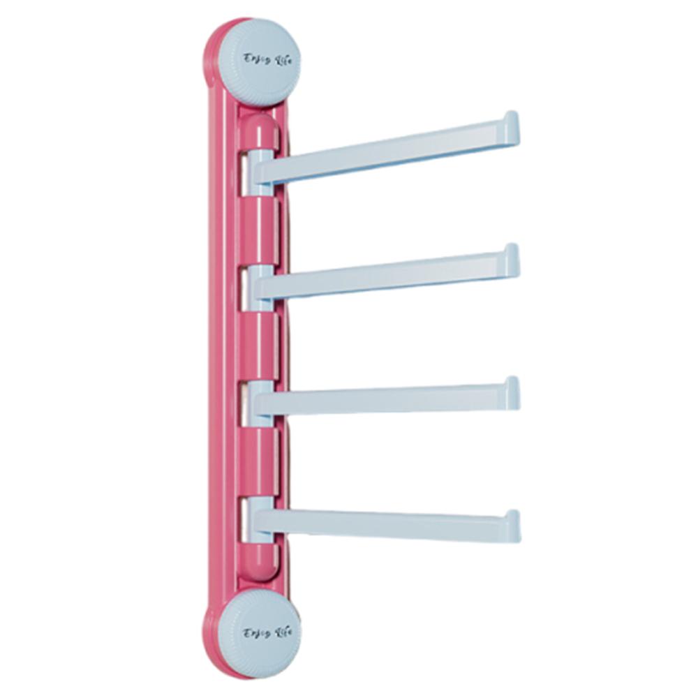 Drain Rotating Towel Bar Waterproof Bathroom Towel Pole Punch-free Suction Cup Towel Rack  Home
