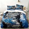 Detroit Lions 3pc set Perfect for bedroom use Comfortable bedding set includes a duvet cover and two pillowcases Ideal birthday or Christmas gift