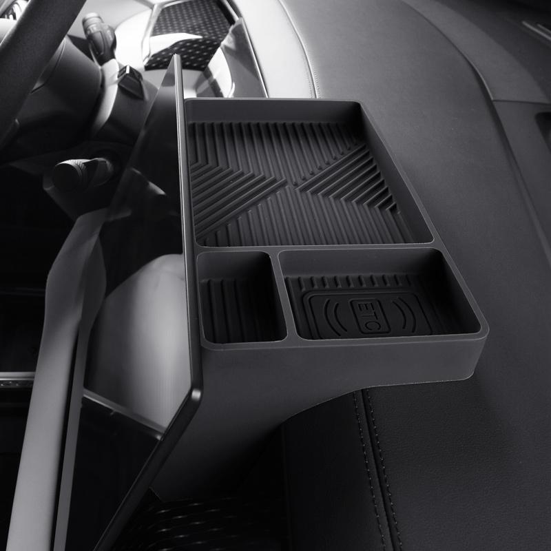 For Zeekr 009 -2025 Storage Box Behind The Central Control Screen Navigation Screen Storage Silicone Car Accessories
