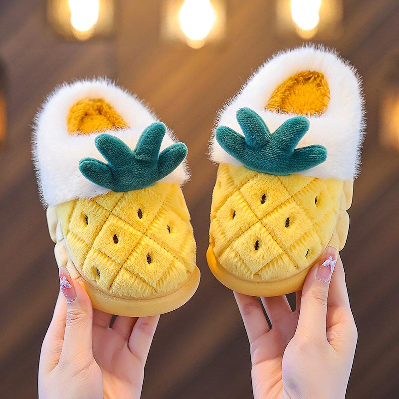 

2025 Детские Нескользящие Теплые Зимние Хлопковые Тапочки - Милый Дизайн Принцессы для Девочек 14.5CM 1-2 Years