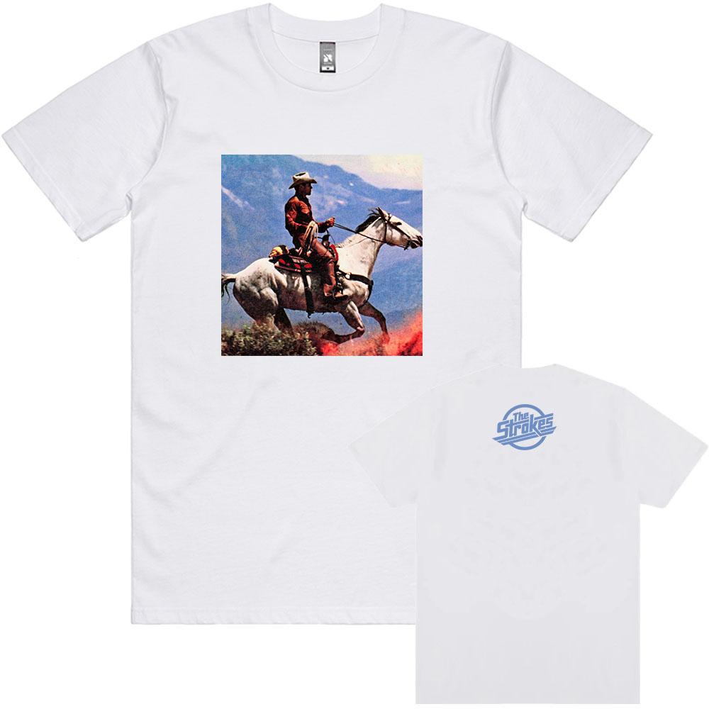 The Strokes Reality Awaits Tee Summer Cotton Short Sleeve Male Tshirt Unisex Streetwear Loose Casual Oneck Fashion Tshirts Top S
