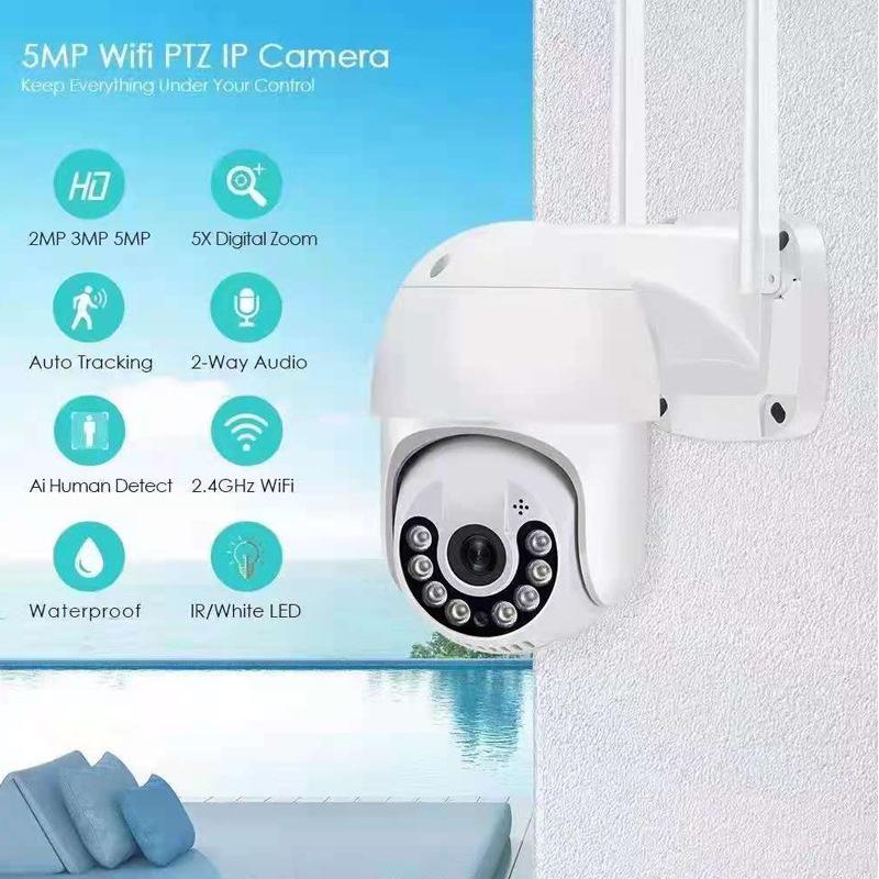 Wireless PTZ Dome Camera for Outdoor CCTV Security