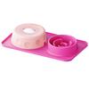 New Design Silicone Dog Slow Feeder Liquid Treats Bowl with Lick Ball Interactive Large Capacity Non-Slip Pet Feeding Bowl Mat