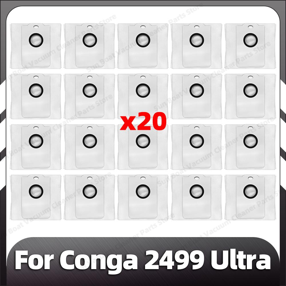 Compatible for Conga 2499 Ultra Replacement Main Side Brush HEPA Filter Mop Pad Dust Bags Spare Parts Accessories