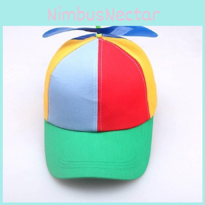 Detachable Propeller Bamboo Dragonfly Baseball Cap Sun Protection Hat Gifts