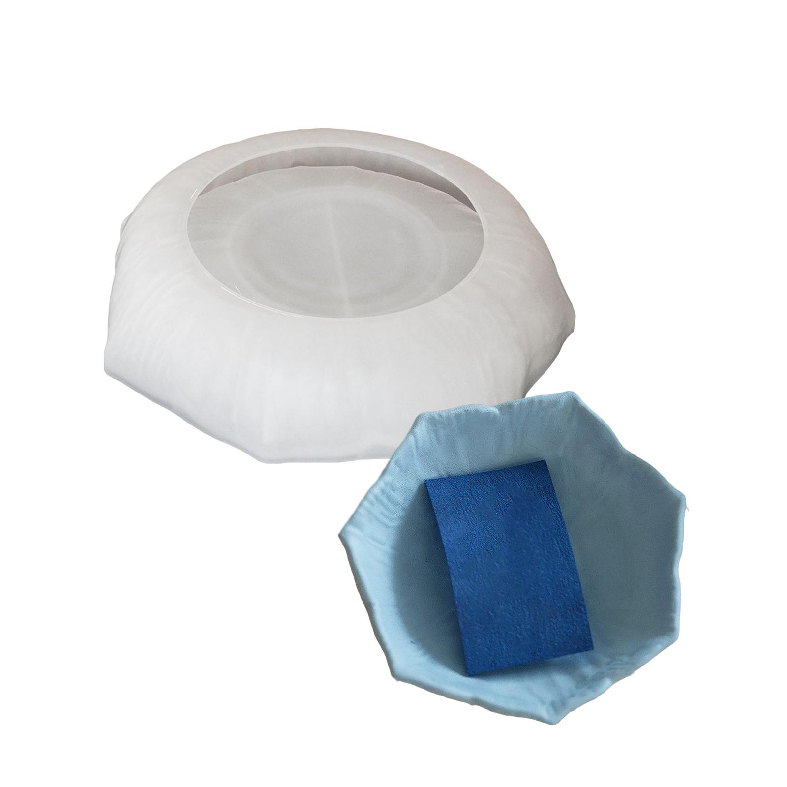 

Concrete Round Tray Moulds Handy Silicone Round Tray Mould with Flower Shape For Versatile DIY Applications T1