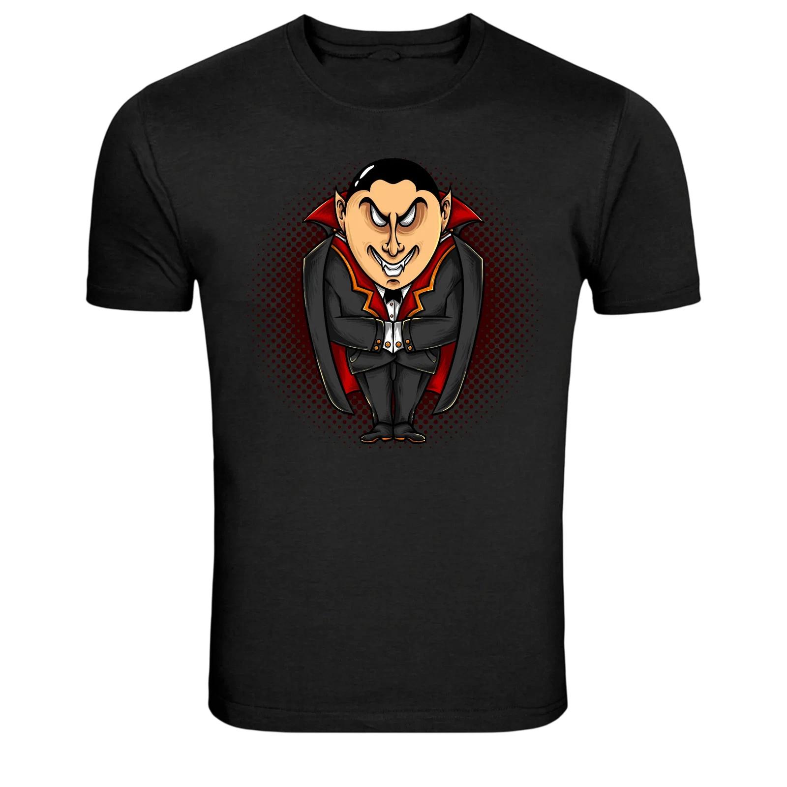 Classic Cartoon Dracula Vampire Character Graphic T-Shirt XXL