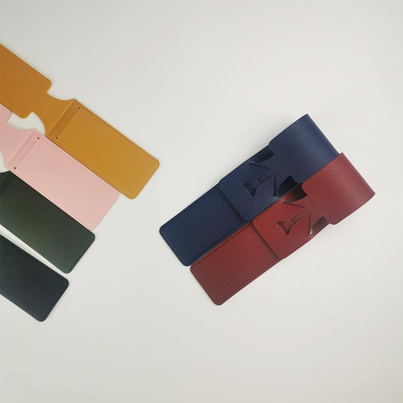 Hollow-out Aircraft Leather Luggage Tag Long Strip Hot-pressed Transparent Diaphragm Boarding Pass Pu Leather Luggage Tag