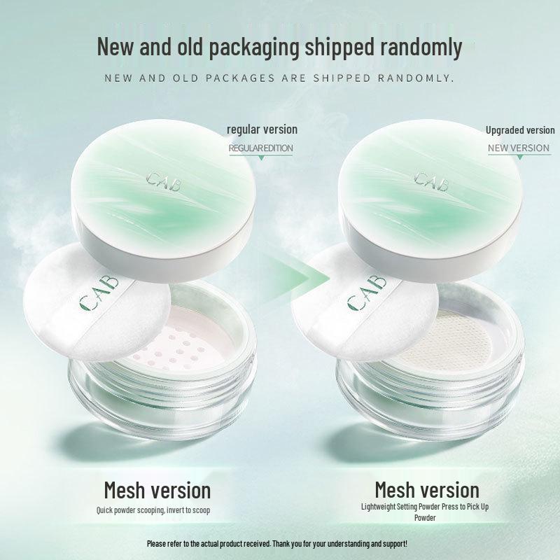 Oil Control Waterproof Setting Powder: Long-lasting, Sweatproof, No Smudge or Caking, Authentic for Students & Professionals.