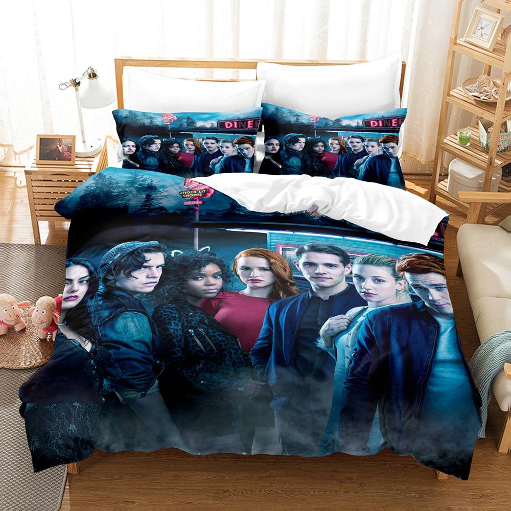 TV R-Riverdale Bedding Set Archie Andrews Betty Cooper Duvet Cover Bed Set Quilt Cover Pillowcase For Girls Boys Teen Decor