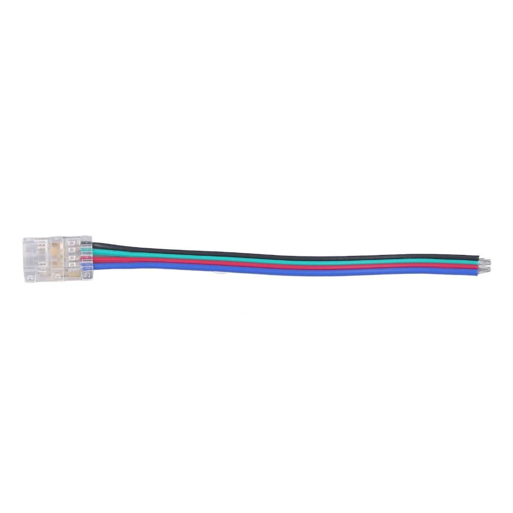 10pcs 4PIN LED Strip Connectors Transparent RGB Light Connectors  Office Decoration