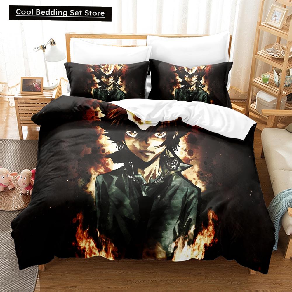 New 3D The Family Teachers REBORN Tsuna Bedding Sets Duvet Cover Set With Pillowcase Twin Full Queen King Bedclothes Duvet Cover