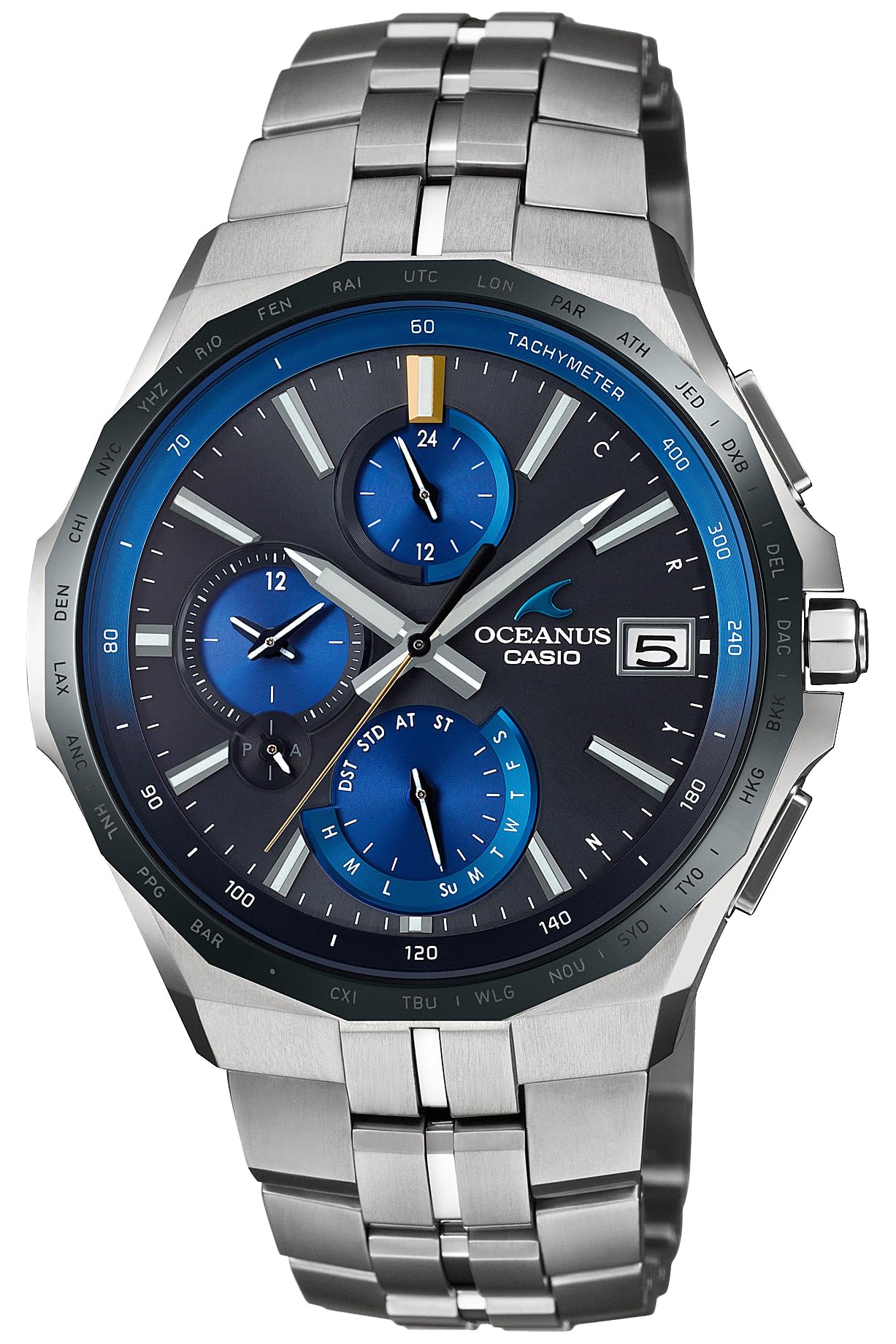 

Oceanus Manta Solar Watch Silver [Casio] Bluetooth-enabled Radio-Controlled OCW-S5000E-1AJF Men s