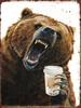 Funny Coffee Animals Metal Tin Sign  Kids Room Wall Art Decor Bedroom Hallway Garage Plaques Home Accessories