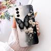 Clear For Samsung S21 Plus Case SM-G996B Aesthetic Luxury Cute Fashion Flower Funny Painted Casing For Samsung Galaxy S21+ Cover