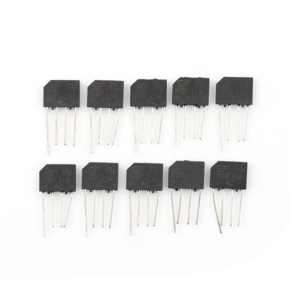 10Pcs 3A 1000V Kbp310 Replace Rs310 Sep Bridge Rectifier