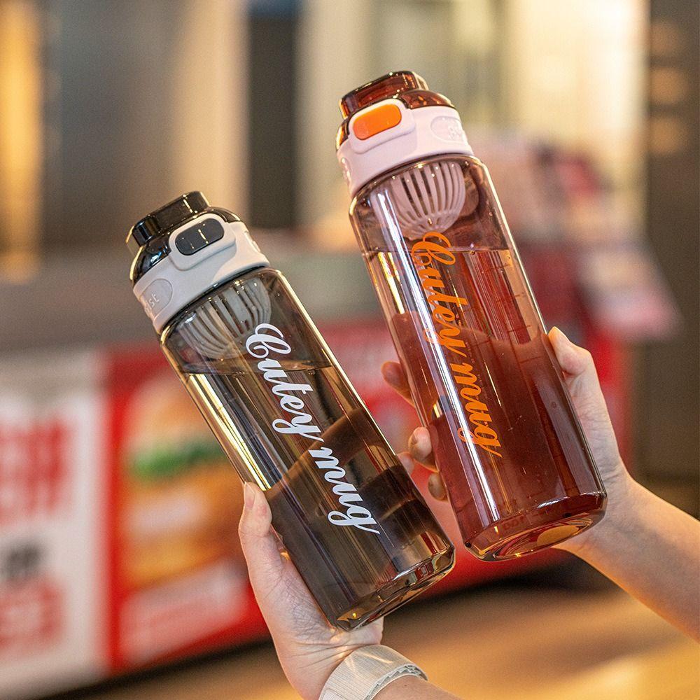 PP 1000ml Sports Water Bottle Large Capacity Outdoor Sports Kettle Colorful Plastic Cup School