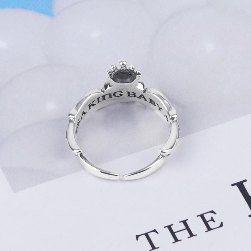 Adjustable Sterling Vintage Heart Wing Ring Men Women Minimalist Retro Boho Jewelry