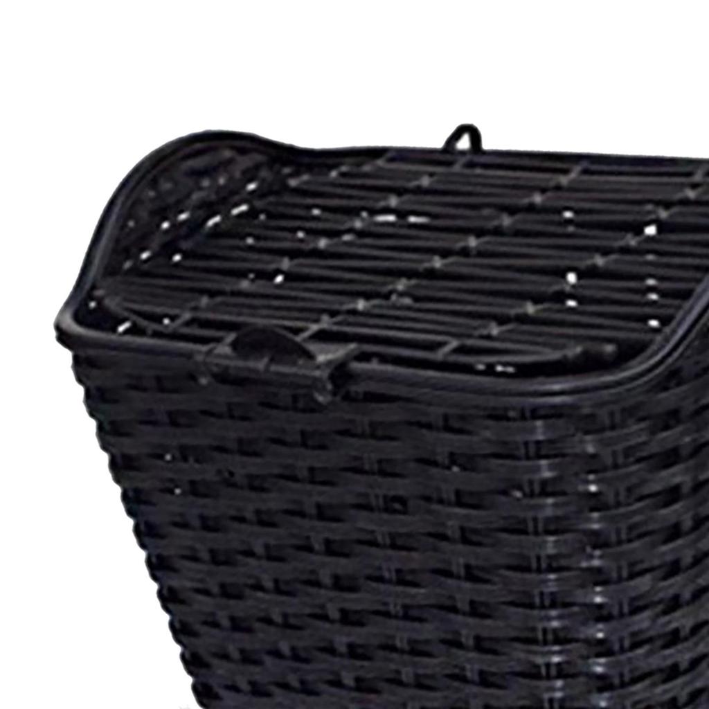 Multi Purpose Bike Basket with Cover ,Plastic Scooter Electric Hanging Bicycle Front Handlebar