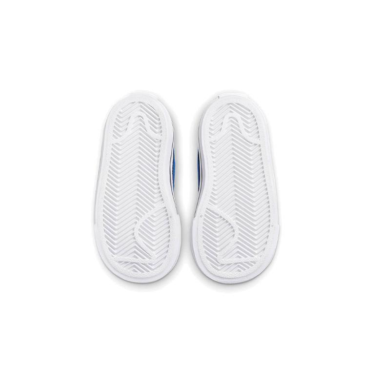 Nike Court Legacy Slip Resistant Abrasion Resistant Low top Toddler Shoes White Blue Black Infant And Toddler DA5382-101