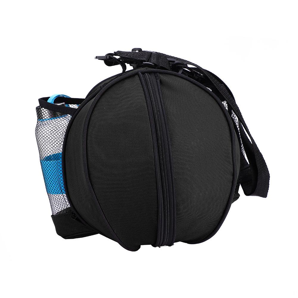 Portable Sports Basketball Football Soccer Ball Storage Ball Single Shoulder Strap (Black)