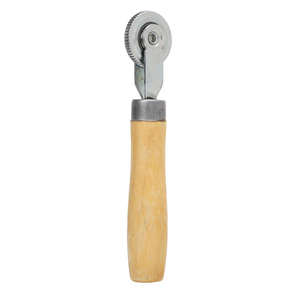 Tire Patch Roller 1 1 2in Dia Wood Handle Universal Fit Comfortable Grip for Cars Motorcycles Bicycles