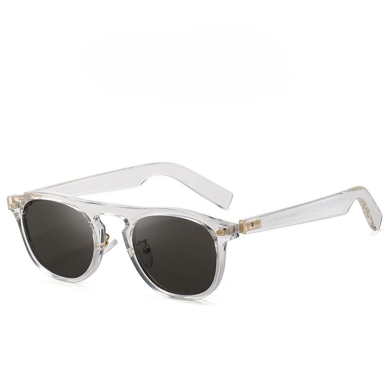 New Trend Round Sunglasses Small Frame Nylon Lens TR90 Frame Unisex Glasses Lightweight Stylish