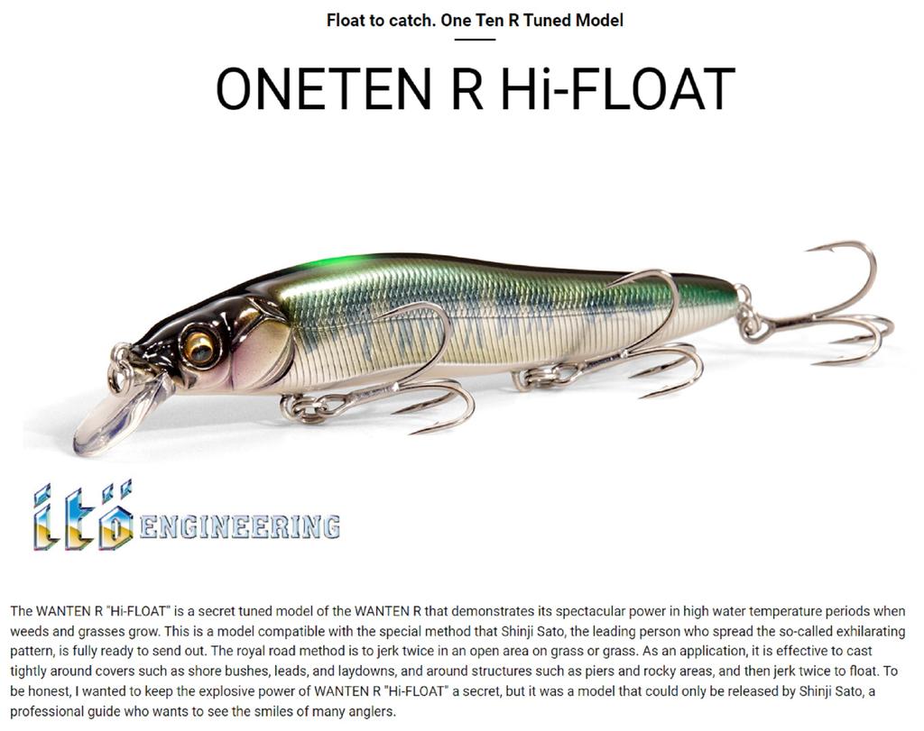 Megabass Vision 110 Oneten High Floating Lure Ito Kinari (1189)