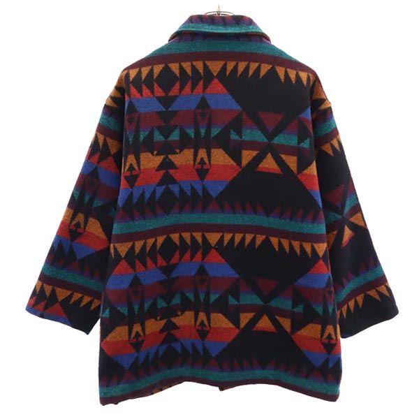 NEW GIRLS GENERATION 80s 90s Old native pattern coat M Black and others Women Used
