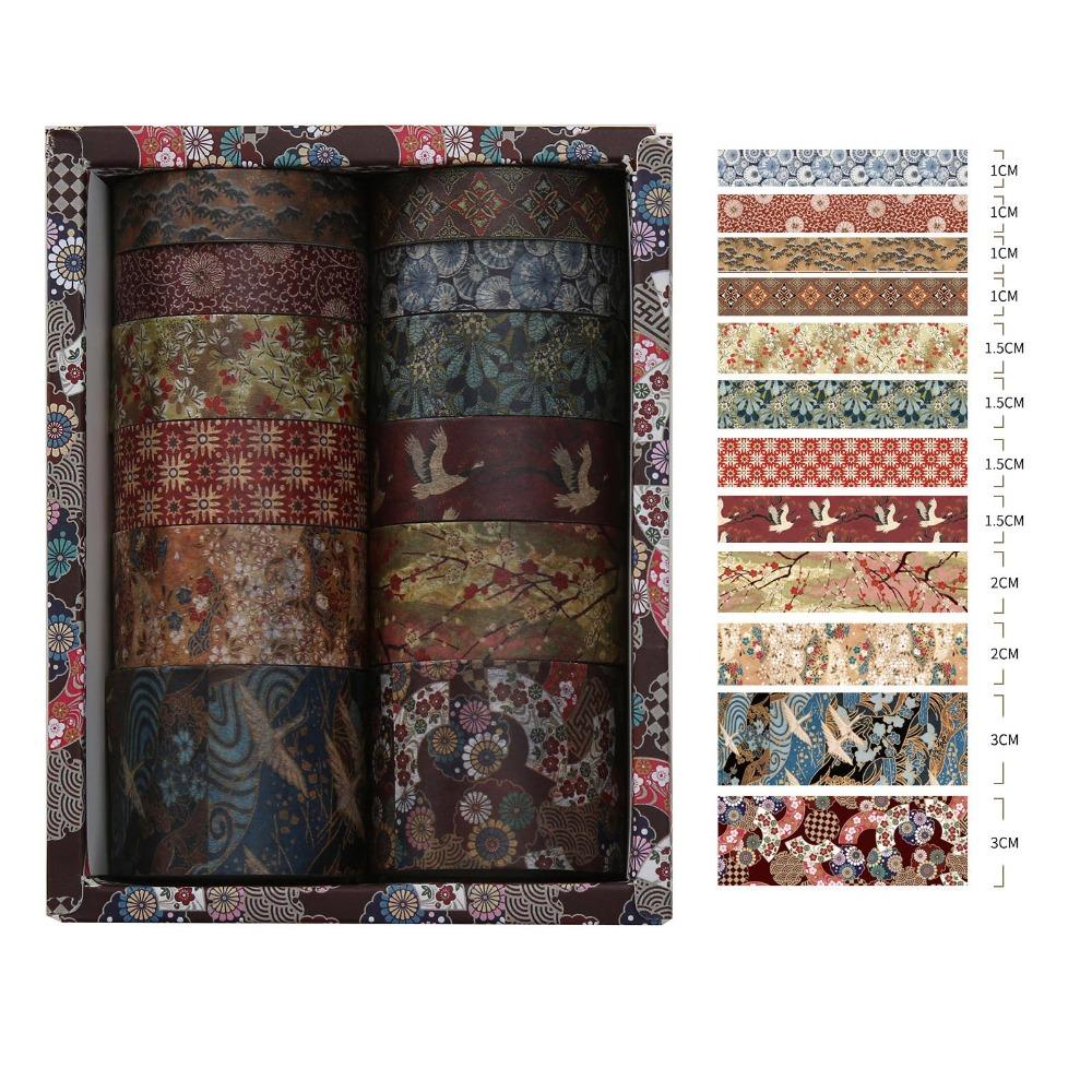 12Rolls DIY Decorative Tape Rolls Scrapbooking Wrapping Washi Tape Washi Tape Set  DIY Projects