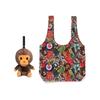 A Bathing Ape Baby Milo Cartoon Monkey Plush Toy Print Fabric Tote Bag Unisex bags Brown 0ZXBGK005893P