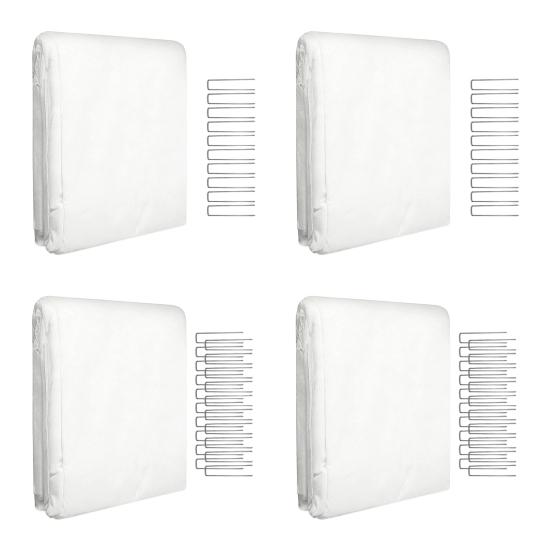 Breathable Plant Frost Cloth Cuttable Garden Freeze Protection Cover Reusable UV-Resistant Non-Woven Fabric Winter Guard for Vegetables Flowers Trees