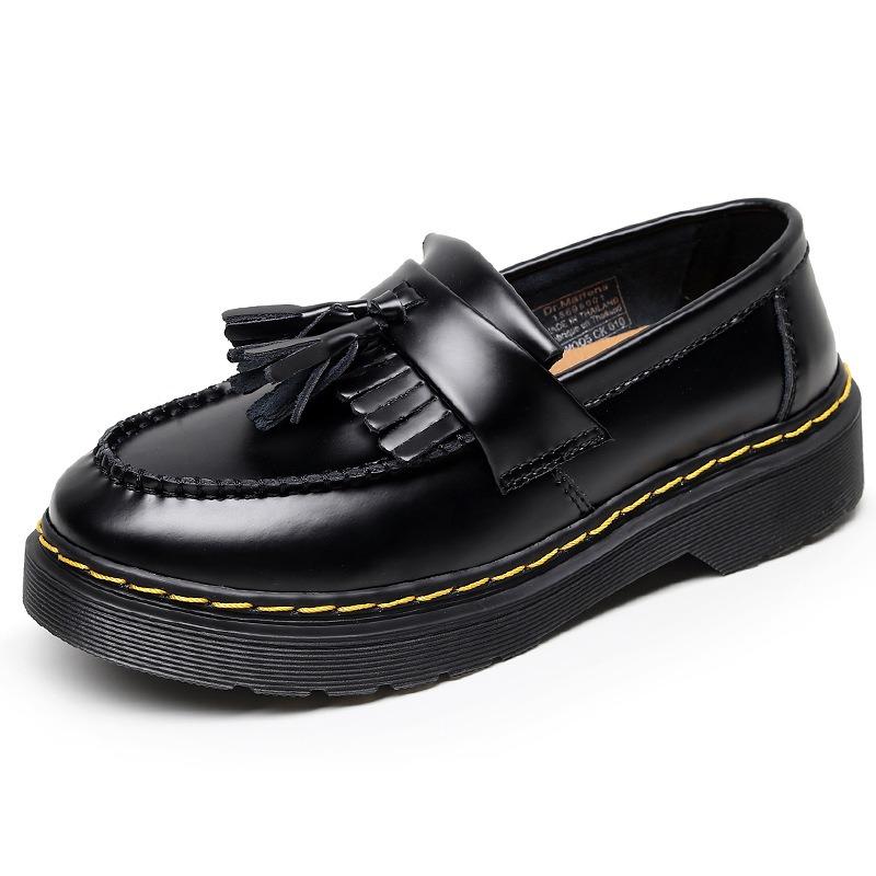 Tassel women's leather low-top Martin shoes women's fashion student round head casual shoes
