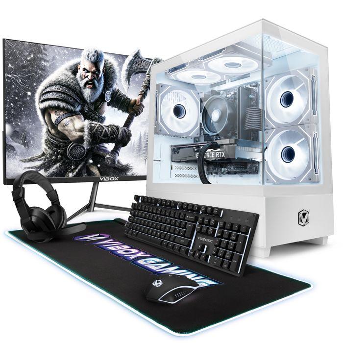 Vibox V-160 PC Gamer Complet • 23" Écran • Ryzen 5 5500 • RTX 3050 6 Go • 16 Go RAM • 500 Go SSD • Windows 11 • WiFi 6 + Bluetooth