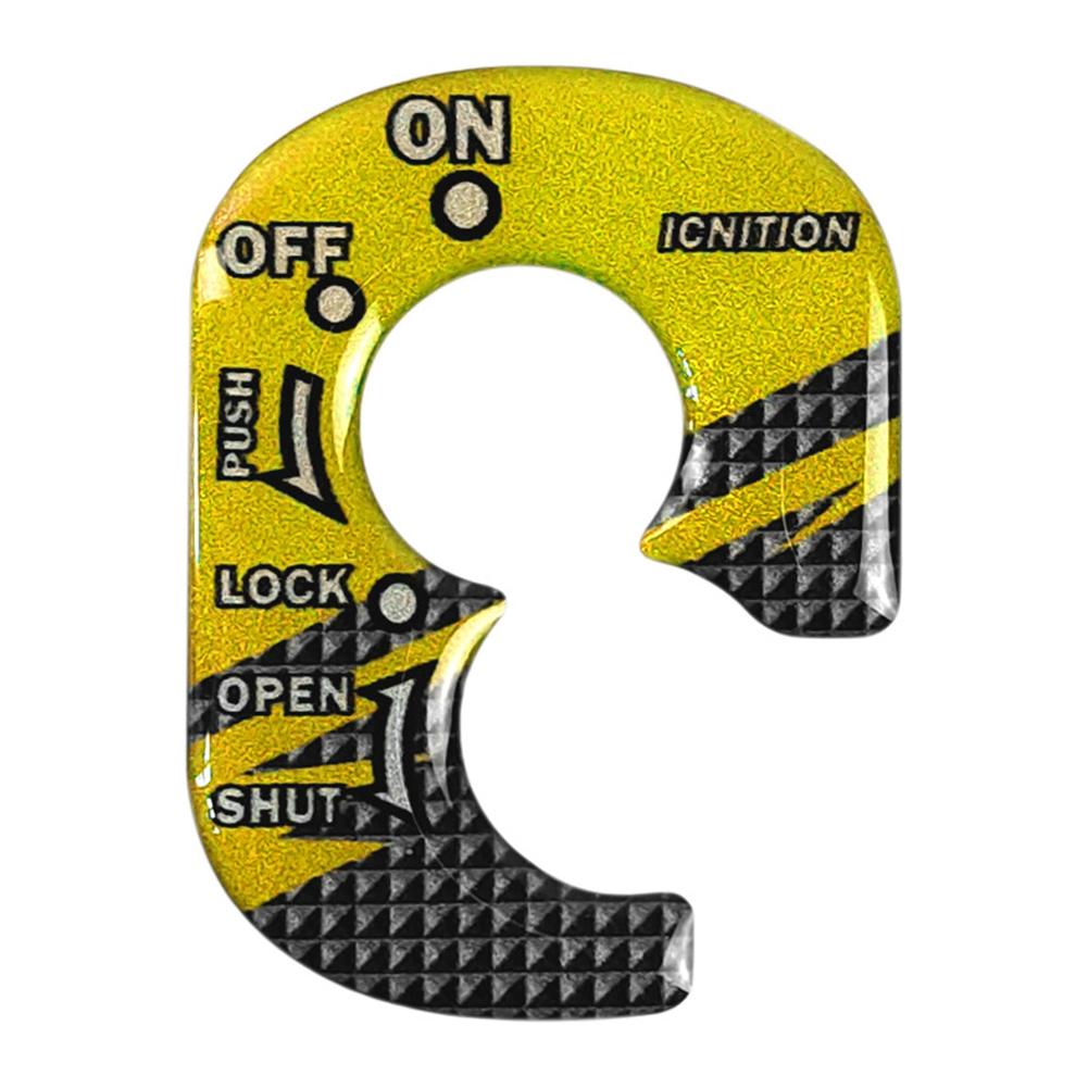 Motorcycle 3D PVC Ignition Switch Key Lock Cover Motorbike Accessories
