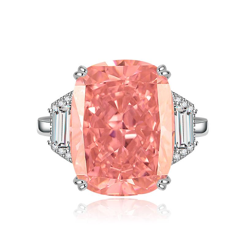 Women's Light Luxury Design Elegant Inlaid Zircon Geometric Ring Fashionable And Versatile Niche Design Sense Ring