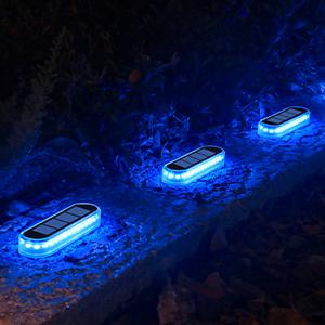 Hot Sale Solar Fence Lights Outdoor IP68 Pathway Yard Driveway Garden Step Lamp Solar Post Lights ABS LED Solar Deck Lights