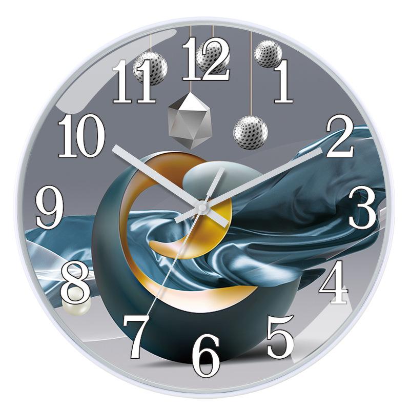 12 Zoll (30 cm) Wohnzimmer-Wanduhr im modernen minimalistischen Stil, kreative Quarzuhr