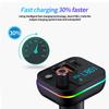 Auto FM Transmitter Modulator Drahtlos Bluetooth 5.0 USB 3.1A Typ-C Schnelllader Autoradio MP3 Player Musik Freisprecheinrichtung Auto-Kit