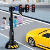 Traffic Light Car Toys Traffic Violation Roadblock Road Sign Toy Sound And Light Traffic Lights Diy Station Children Science Toy