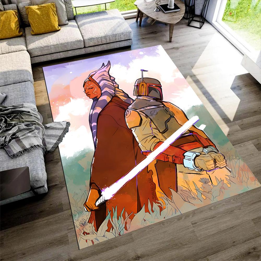 Star Wars Floor Mat Suitable for Foyer Game Room Bedrooms Balcony Anti-slip Rug Office Home Decor Luxury Gift for Birthday, Christmas, Wedding