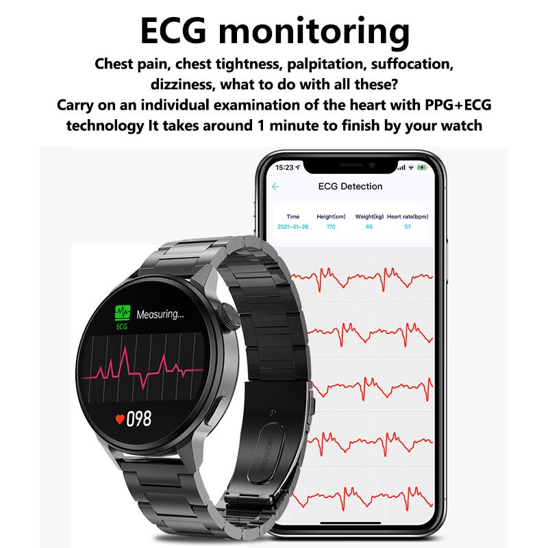 קנו אלקטרוניקה חכמה | 2022 New ECG+PPG Smart Watch Men Blood Pressure Heart  Rate Watches IP68 Waterproof Fitness Tracker Smartwatch For Huawei Xiaomi
