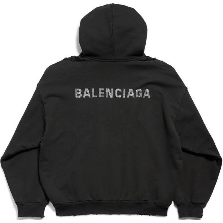 Balenciaga Logo Printed Hoodie 767877TQVY11083