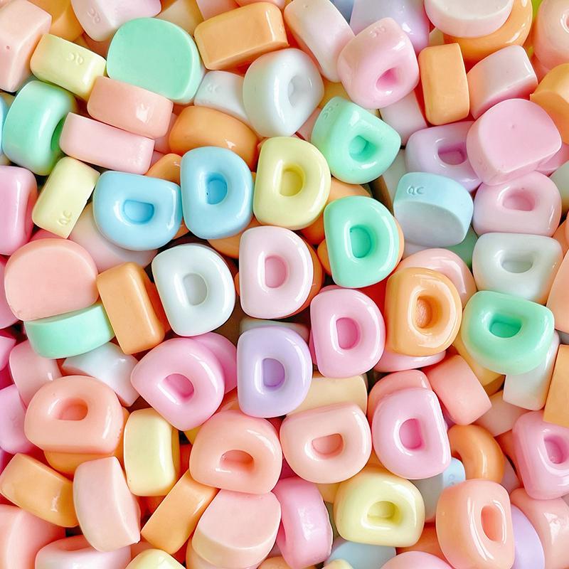 

20Pcs Mini Letters Mixed Resin Accessories Abcd English Letter Decals Diy Cream Glue Phone Case Hair Clip Decoration Supplies