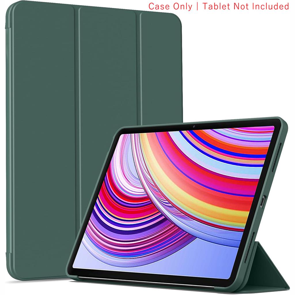 Étui à rabat triple pliage pour Xiaomi Redmi Pad 2 Pro 12,1 pouces Support magnétique Housse de protection en cuir PU Veille/Réveil automatique