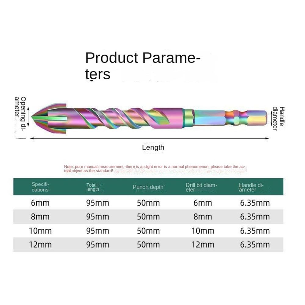 2PCS High Hardness Eccentric Drill Zinc Zinc Alloy Tile Hole Drilling Bit Concrete Drill Bit  Glass Marble